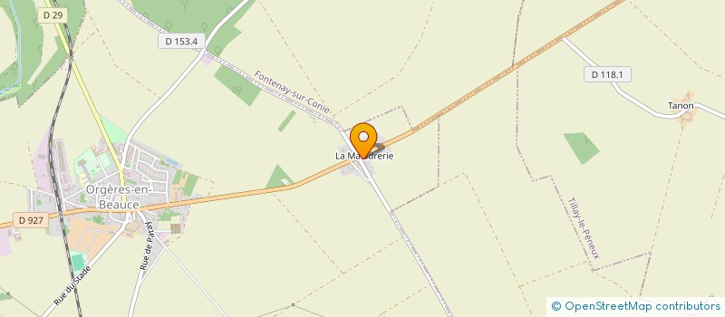 localisation de l'entreprise PRO RENOV HABITAT à ORGERES-EN-BEAUCE
