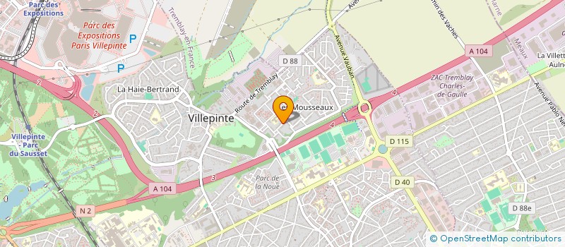 localisation de l'entreprise PRO RENOVATION à VILLEPINTE
