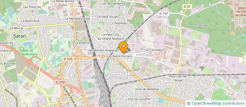 localisation de l'entreprise PRO RENOVATION QUALITE à CHAINGY
