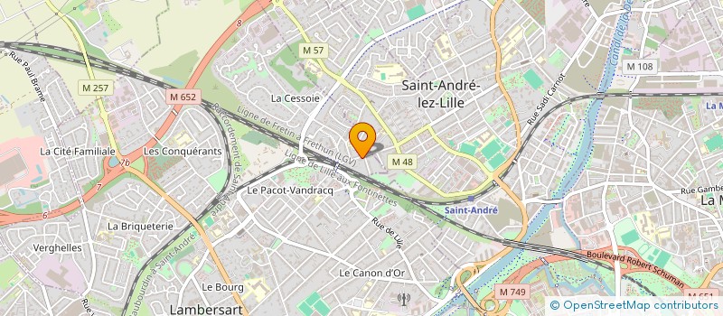 localisation de l'entreprise PRO RENOVE à LAMBERSART