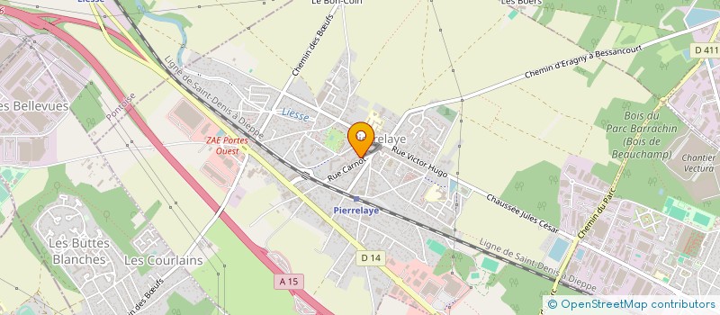 localisation de l'entreprise PRO REPARE'AUTO  PIERRELAYE