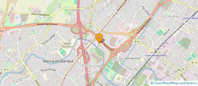 localisation de l'entreprise PRO ROUTE CONSTRUCTION  WASQUEHAL