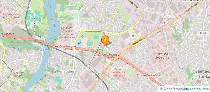 localisation de l'entreprise PRO.SA.C à NANTES