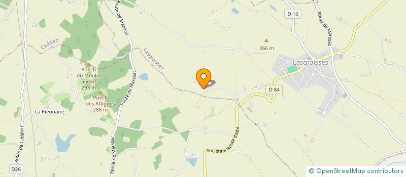 localisation de l'entreprise PRO-SANTE RECOUVREMENT  LASGRAISSES