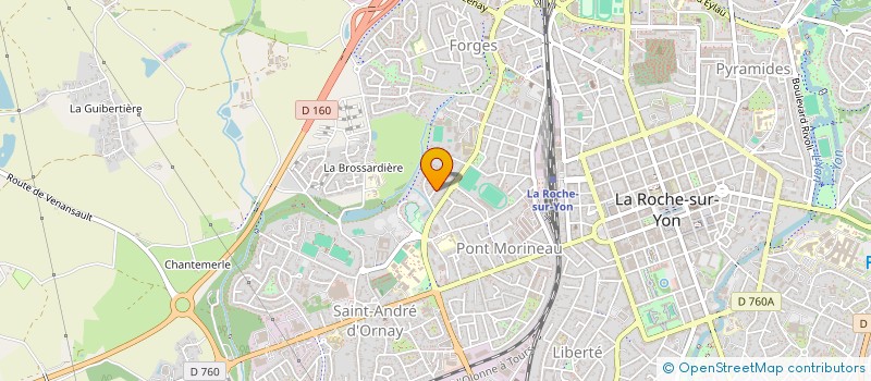 localisation de l'entreprise PRO SANTE YONNAIS à LA ROCHE-SUR-YON