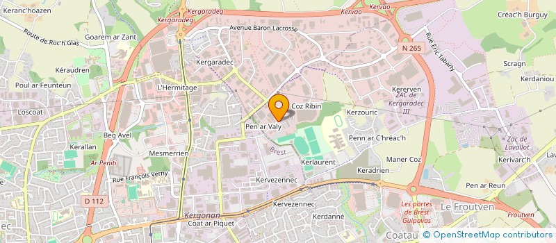 localisation de l'entreprise PRO SCENIUM  GUIPAVAS