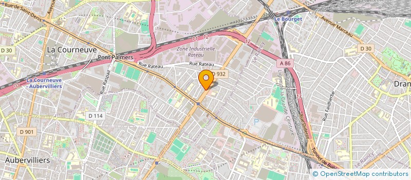 localisation de l'entreprise PRO SECURITE à LA COURNEUVE