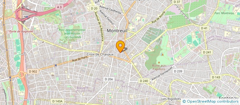 localisation de l'entreprise PRO-SECURITE SARL à MONTREUIL