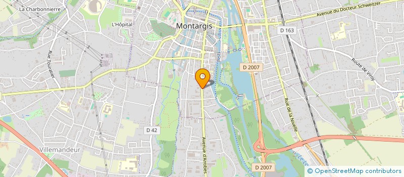 localisation de l'entreprise PRO-SERV à MONTARGIS