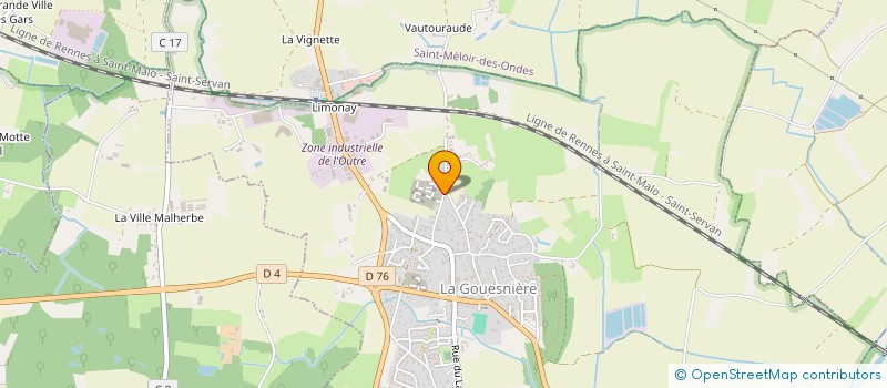 localisation de l'entreprise PRO SERV SAINT MALO  LA GOUESNIERE