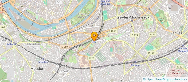 localisation de l'entreprise PRO SERVICE à ISSY-LES-MOULINEAUX