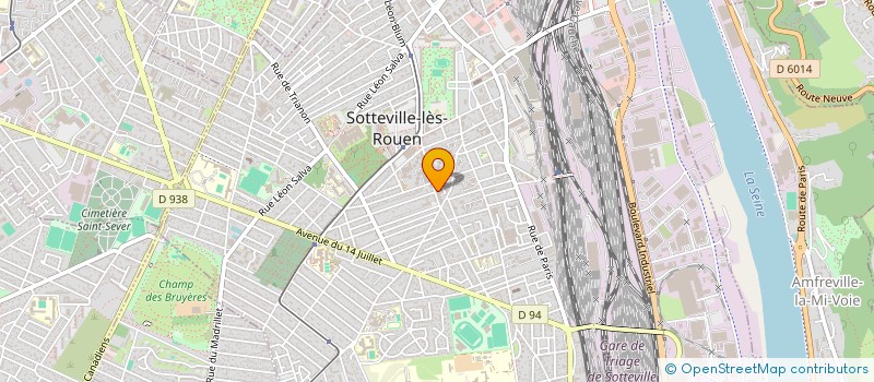 localisation de l'entreprise PRO SERVICE  SOTTEVILLE-LES-ROUEN