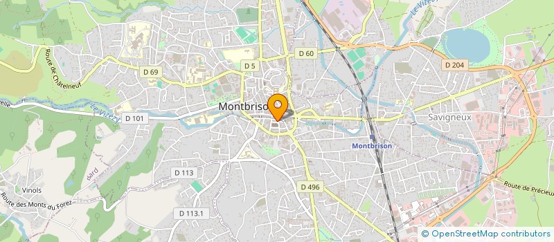 localisation de l'entreprise PRO SERVICE CARTOUCHES à MONTBRISON