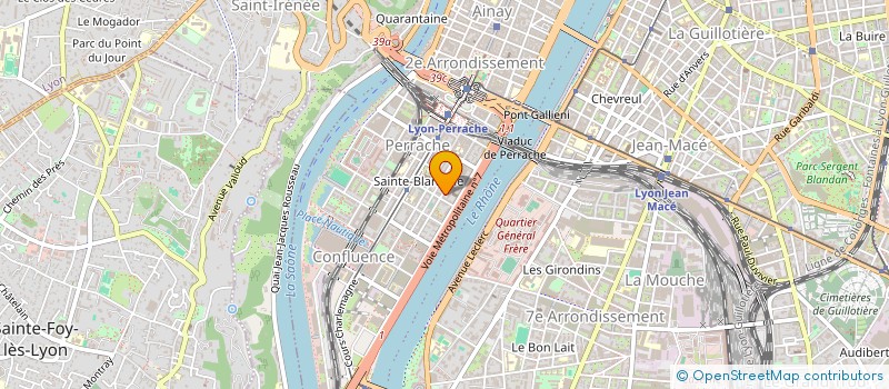 localisation de l'entreprise PRO SERVICE RHONE ALPES à LYON