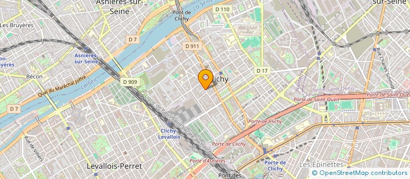 localisation de l'entreprise PRO SERVICES à CLICHY