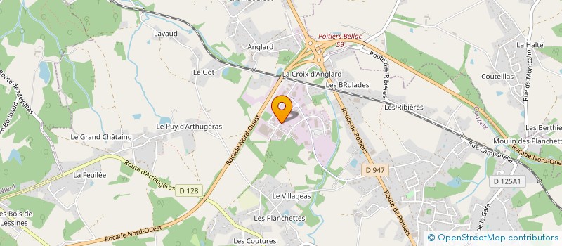 localisation de l'entreprise PRO SERVICES 87 à COUZEIX