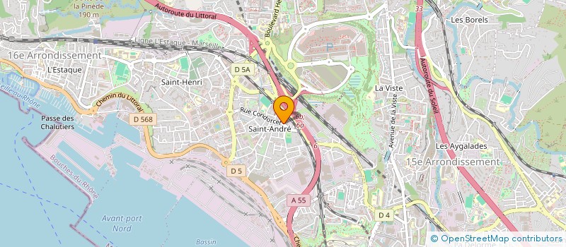 localisation de l'entreprise PRO SERVICES  MARSEILLE