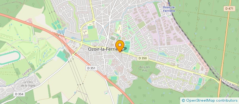 localisation de l'entreprise PRO SERVICES ET NETTOYAGE  OZOIR-LA-FERRIERE