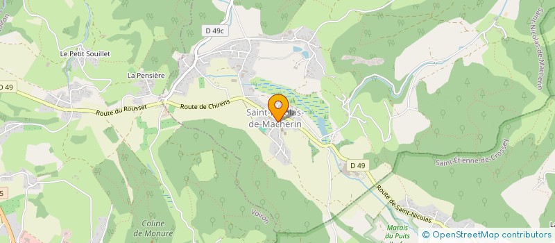 localisation de l'entreprise PRO SERVICES FERMETURES  SAINT-NICOLAS-DE-MACHERIN