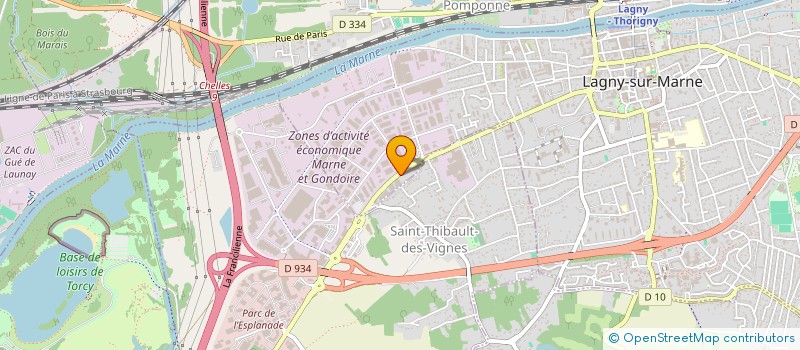 localisation de l'entreprise PRO SERVICES LAVERIE - PSL  LAGNY-SUR-MARNE