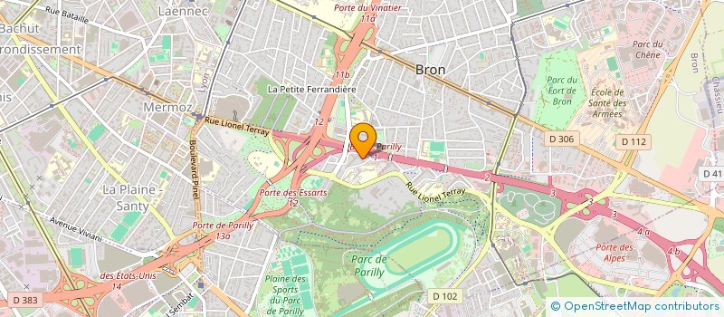 localisation de l'entreprise PRO SERVICES LYON à BRON