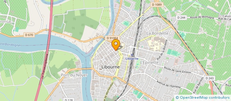localisation de l'entreprise PRO SHOP à LIBOURNE