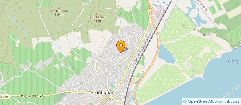 localisation de l'entreprise PRO SHOP FINANCE à FRONTIGNAN