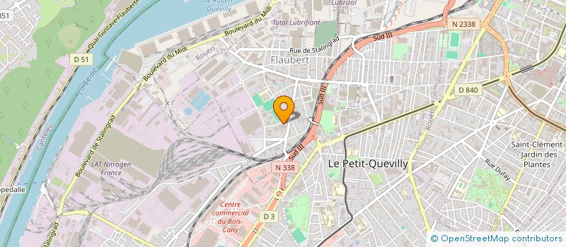 localisation de l'entreprise PRO SOCCER INVEST  LE PETIT-QUEVILLY