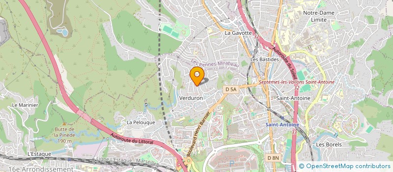 localisation de l'entreprise PRO SOL à MARSEILLE 15EME