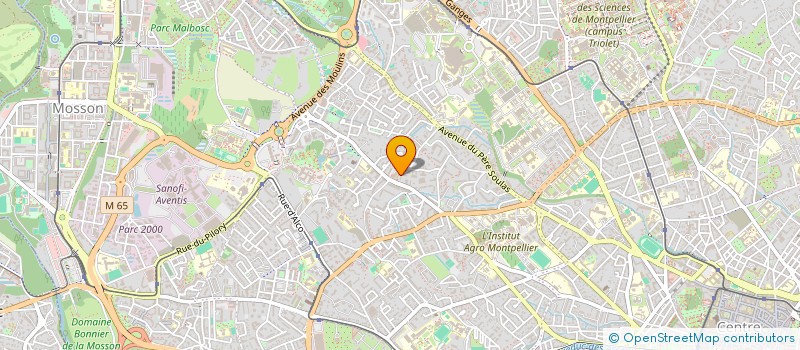 localisation de l'entreprise PRO SOLARTECH à MONTPELLIER
