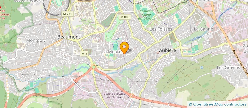 localisation de l'entreprise PRO SOLS ET MURS  AUBIERE