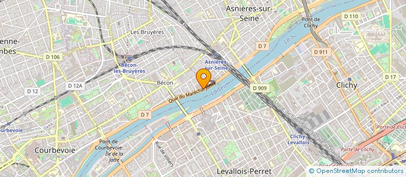 localisation de l'entreprise PRO SOLUTIONS CONSEIL FORMATION à COURBEVOIE