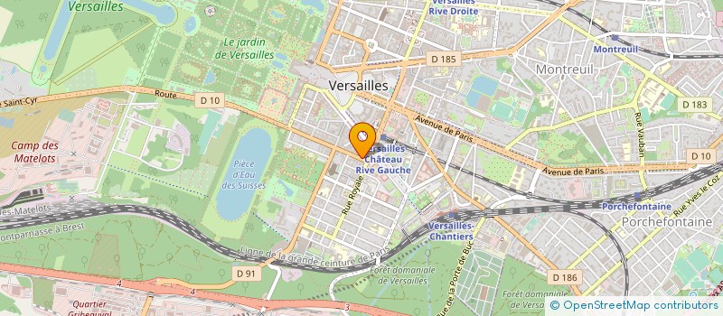 localisation de l'entreprise PRO SOURIRE à VERSAILLES