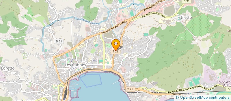 localisation de l'entreprise PRO STORES à AJACCIO