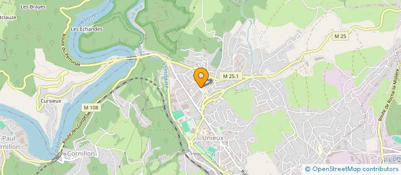 localisation de l'entreprise PRO SUD EST  UNIEUX