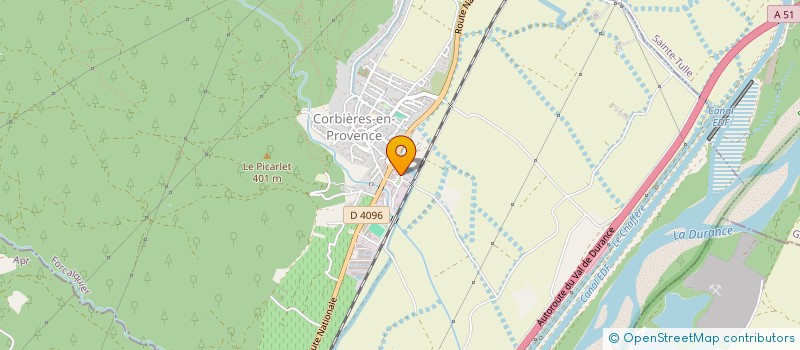 localisation de l'entreprise PRO SUN ENERGY à CORBIERES-EN-PROVENCE