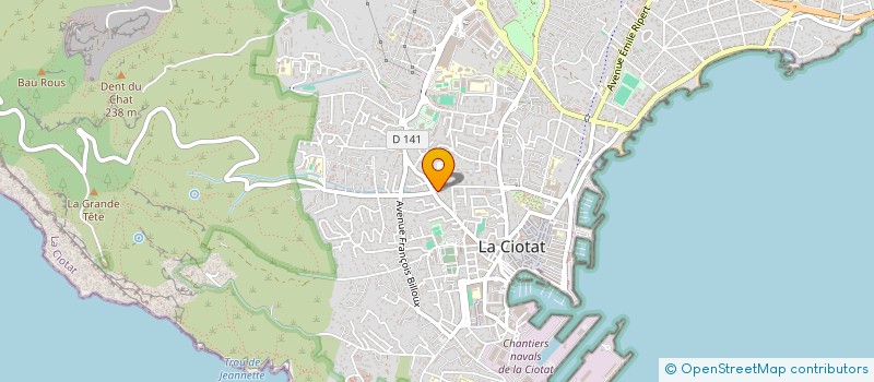 localisation de l'entreprise PRO-SYSTEM FERMETURES à LA CIOTAT
