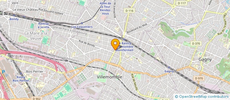 localisation de l'entreprise PRO SYSTEME 93 à VILLEMOMBLE