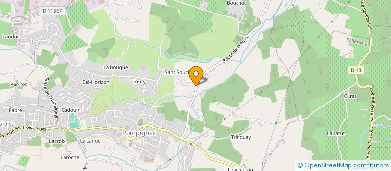 localisation de l'entreprise PRO TAILLEFER  POMPIGNAC