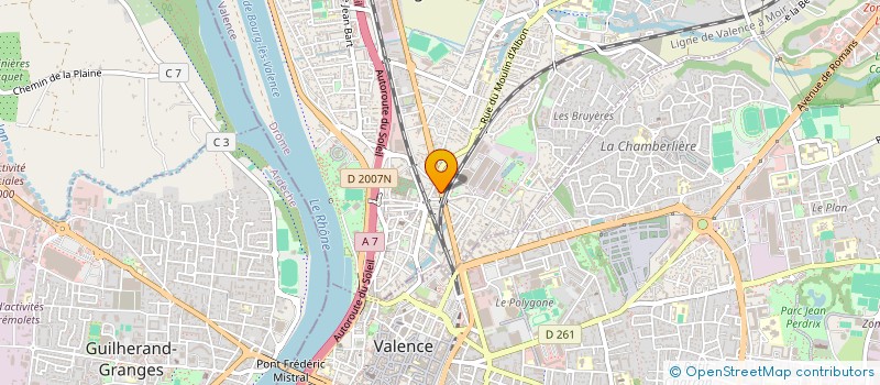 localisation de l'entreprise PRO.TEAM  BOURG-LES-VALENCE