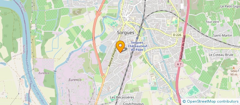 localisation de l'entreprise PRO TECH à SORGUES