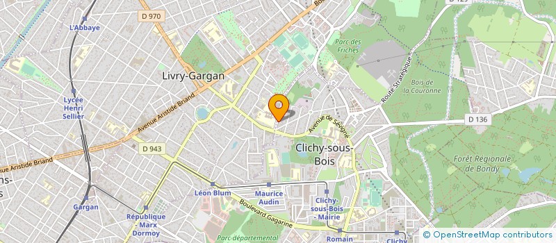 localisation de l'entreprise PRO TECH à CLICHY-SOUS-BOIS