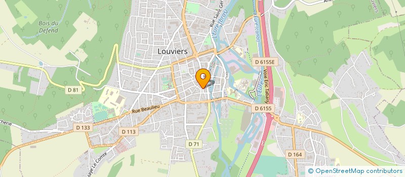 localisation de l'entreprise PRO TECH NATURE à LOUVIERS
