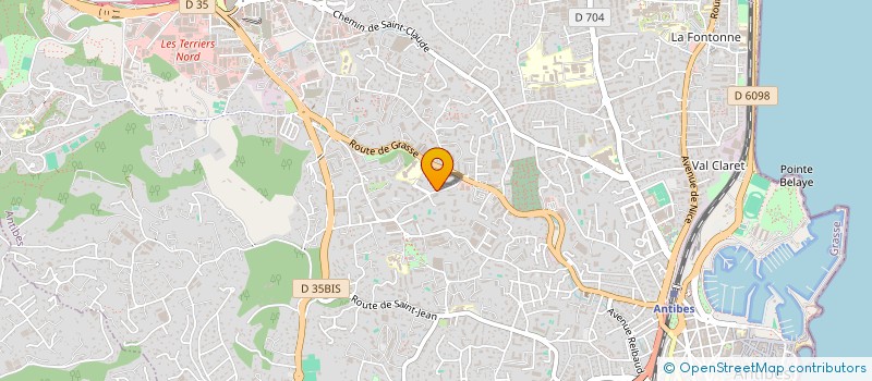 localisation de l'entreprise PRO-TECH-SYSTEM à ANTIBES