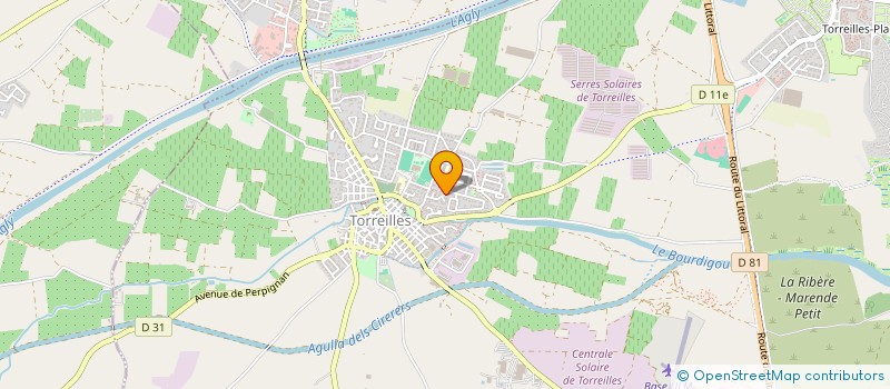 localisation de l'entreprise PRO'TECHNIC  TORREILLES