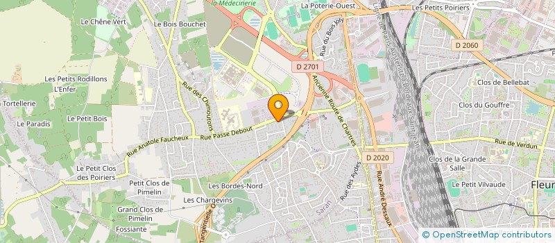 localisation de l'entreprise PRO THERM à SARAN