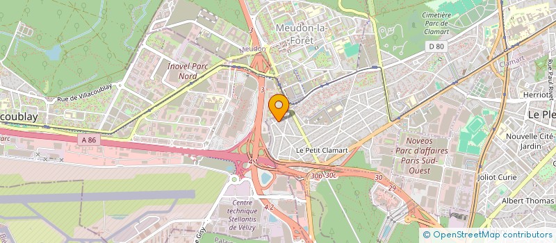 localisation de l'entreprise PRO - THERM à CLAMART