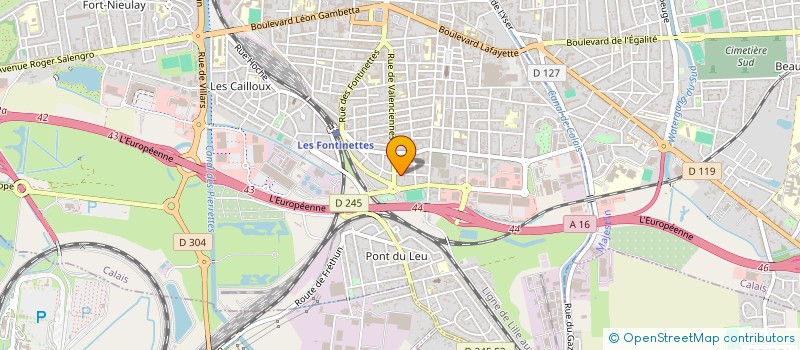 localisation de l'entreprise PRO TOIT CONSTRUCTION à CALAIS