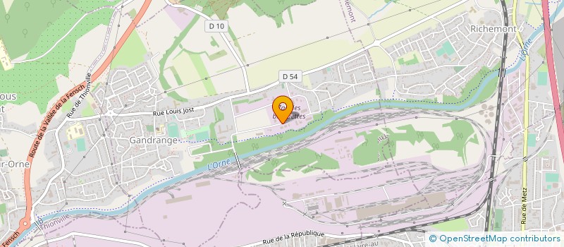 localisation de l'entreprise PRO TOITURE  GANDRANGE