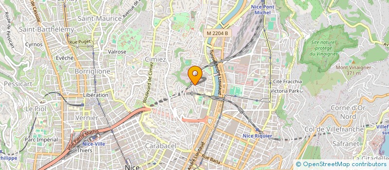 localisation de l'entreprise PRO TOITURE à NICE
